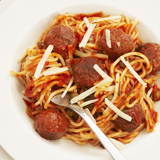 Spaghetti med köttbullar à la Lady och Lufsen