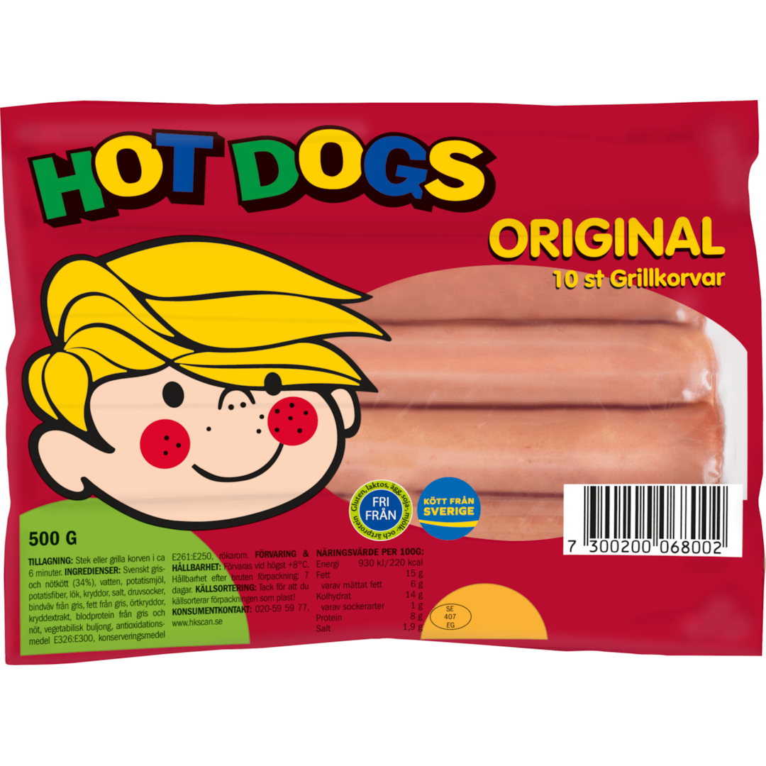 Hot dogs 500g