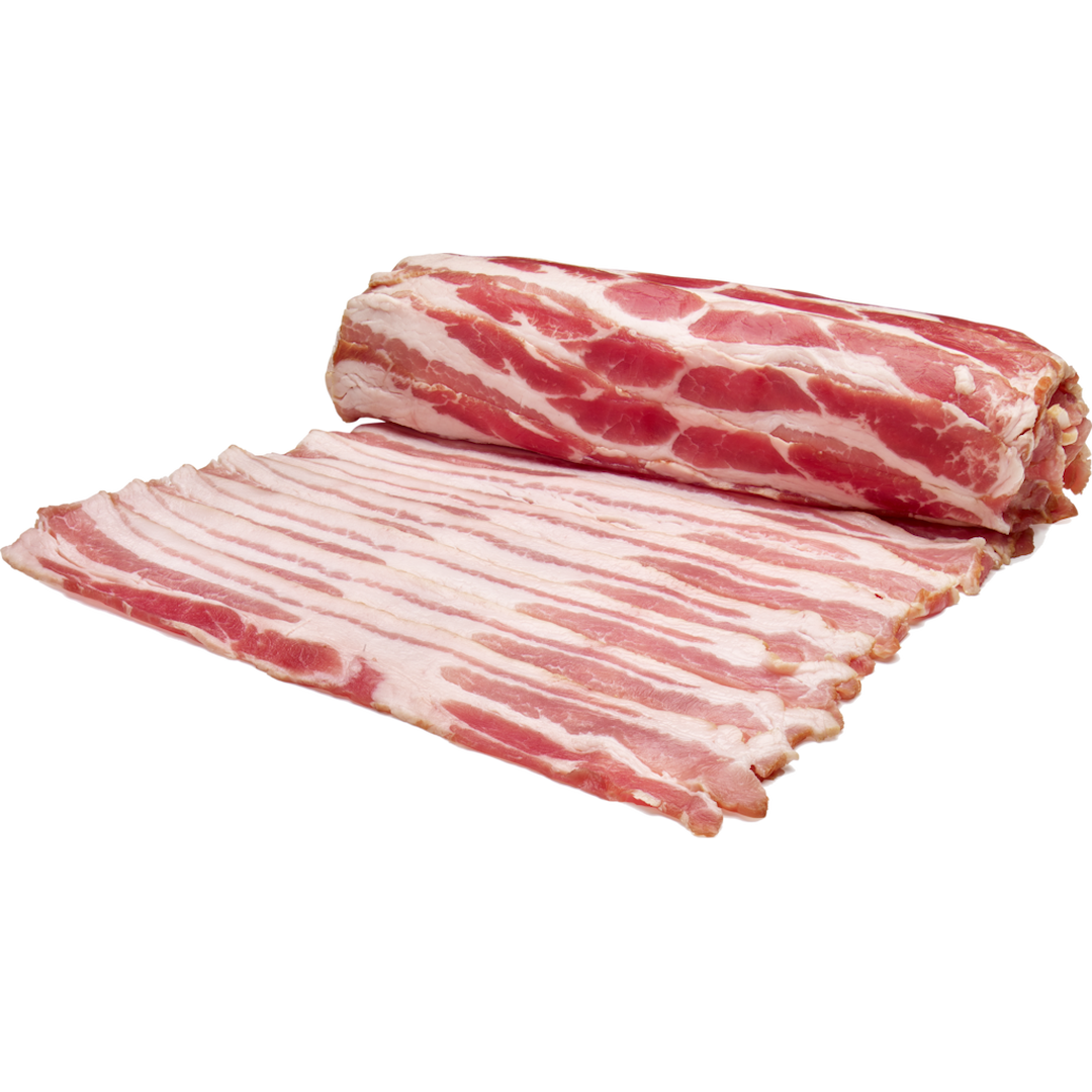 Bacon skiv rullpackat
