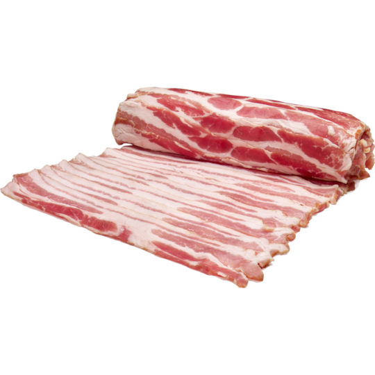 Bacon skiv rullpackat